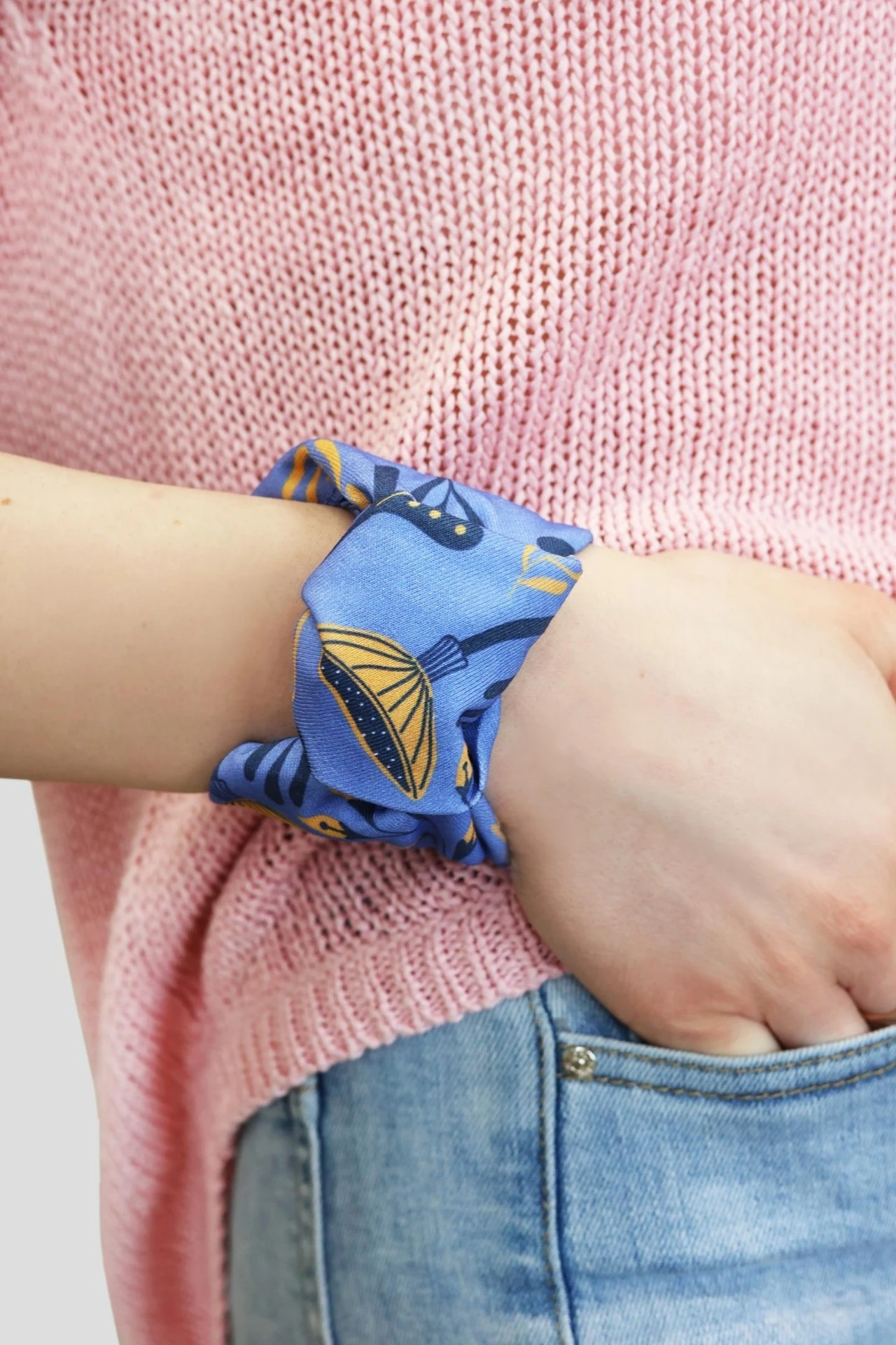 Купить бандану из кулирной глади 30х30 см, с полной запечаткой