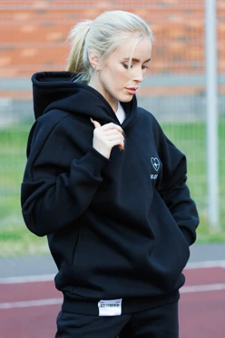 Спортивный костюм Лофт из футера женский, однотонный#2