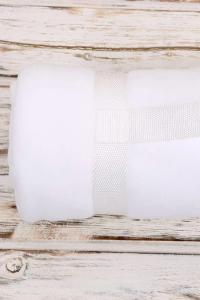 Купить белый плед Вдохновение флисовый