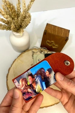 Фотобрелок-книжка в обложке из натуральной кожи#2