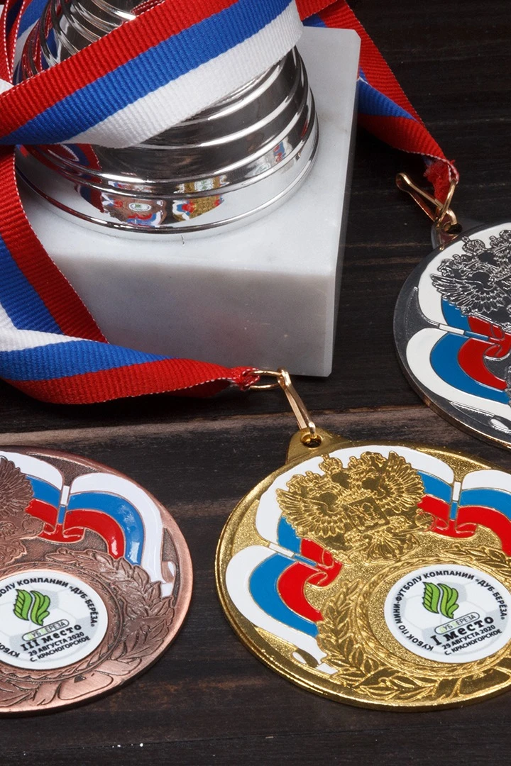 Медаль металлическая МК294 70мм с шильдом 25мм#2