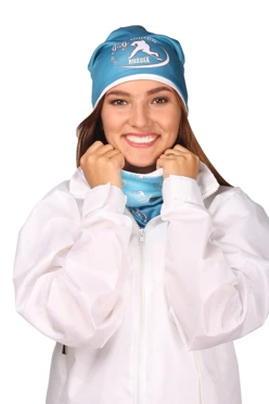 Шапка Сноу двухслойная взрослая, с полной запечаткой#1