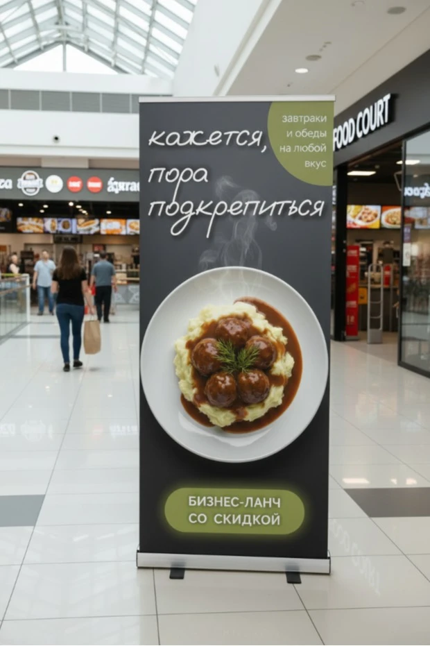 Ролл-ап 100х200 см с баннером (1 стойка)#5 Ролл-ап 100х200 см с баннером (1 стойка)#5