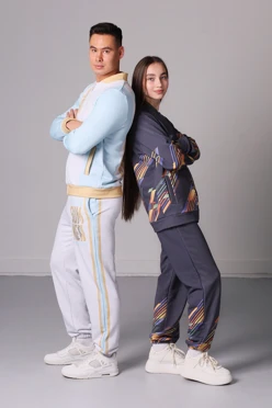 Спортивный костюм Кэндис унисекс из футера хб с полной запечаткой#1