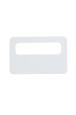 Бейдж с окном глянцевый односторонний 73х47 мм 0,55 мм, белый#2