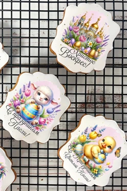 Пряник имбирный с печатью на палочке