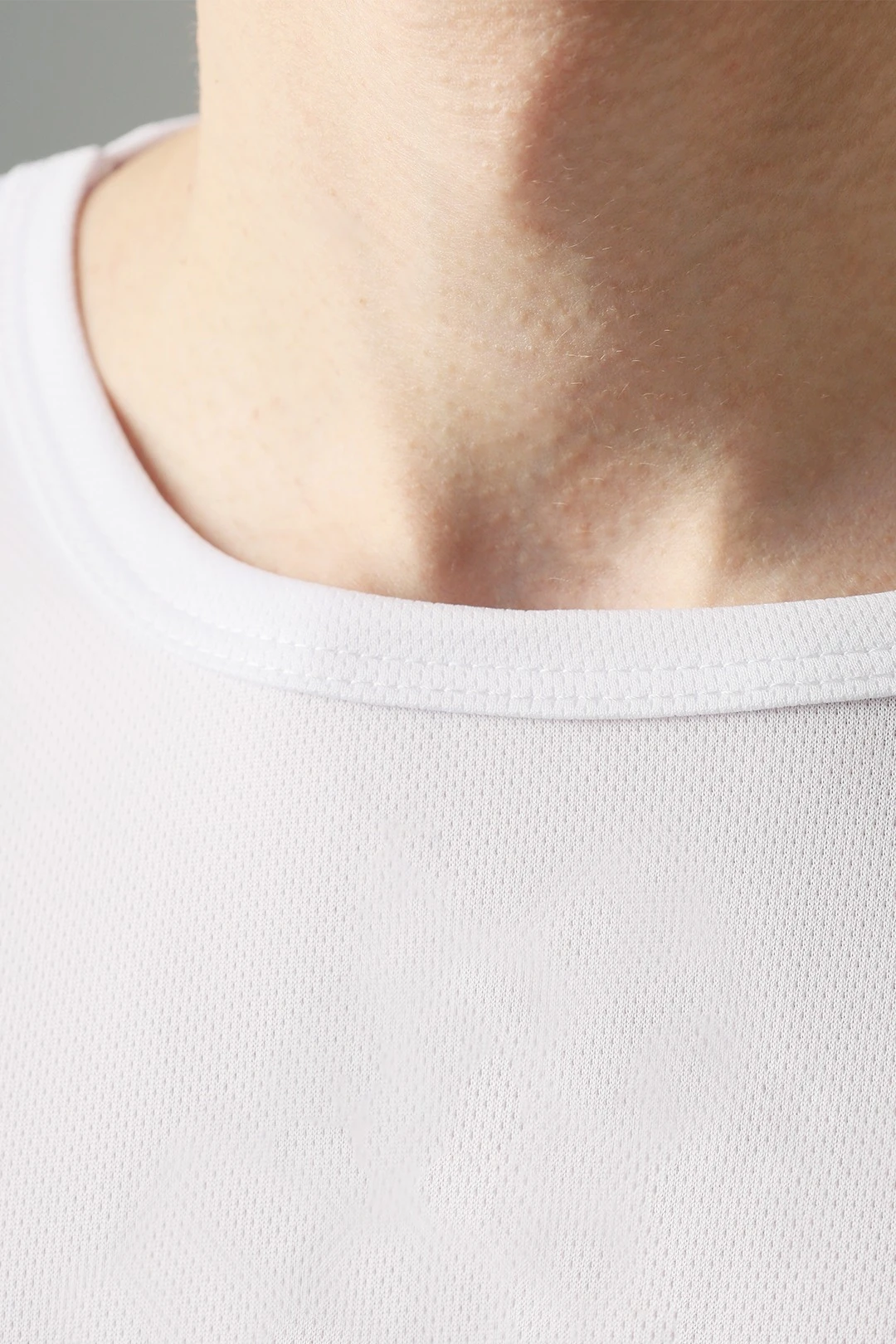 Футболка Джелл из ложной сетки унисекс, белая#4