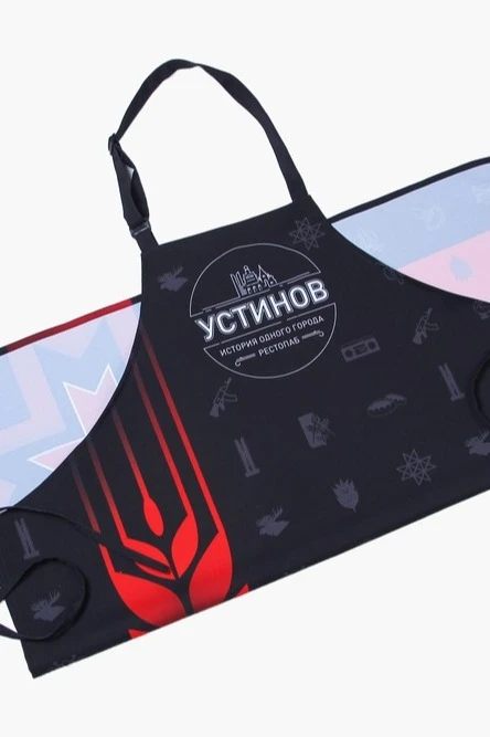 Фартук Латте с полной запечаткой из габардина "Ustinov"#6 Фартук Латте с полной запечаткой из габардина "Ustinov"#6