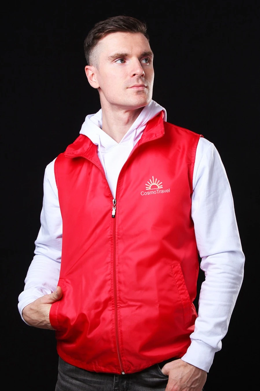 Жилет Брайт унисекс однотонный "Cosmo travel"#1 Жилет Брайт унисекс однотонный "Cosmo travel"#1
