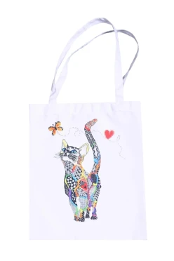 Купить сумку Лайт из габардина 25х35 см, с принтом "Cat"