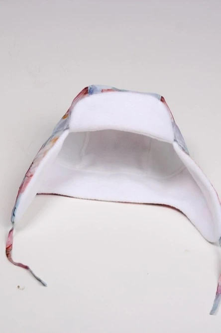 Шапка-ушанка Винтер на флисе детская, с полной запечаткой "7 Flowers"#3 Шапка-ушанка Винтер на флисе детская, с полной запечаткой "7 Flowers"#3