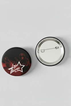 Значок закатной диаметр 37 мм, с принтом "Victorious Spring"#1