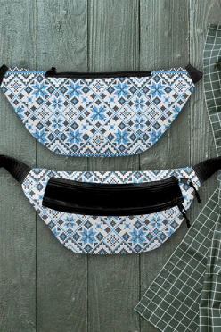 Купить сумку Нокс поясная с принтом "Blue pattern"