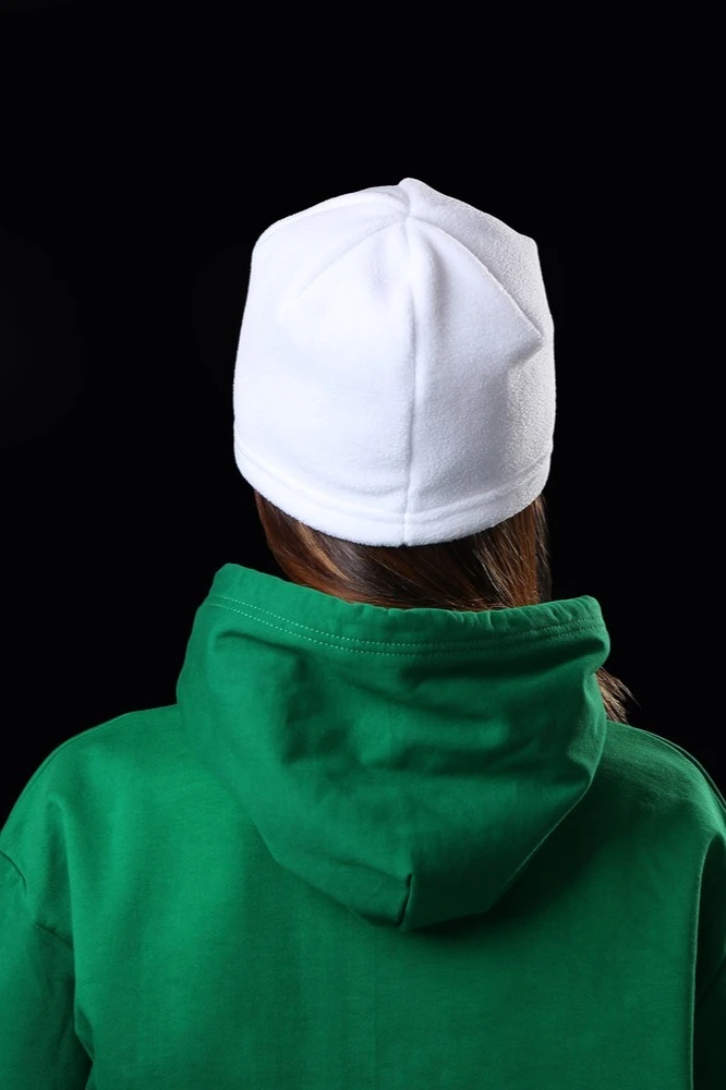 Шапка Вайт флисовая однослойная взрослая, однотонная "Fizz"#1 Шапка Вайт флисовая однослойная взрослая, однотонная "Fizz"#1