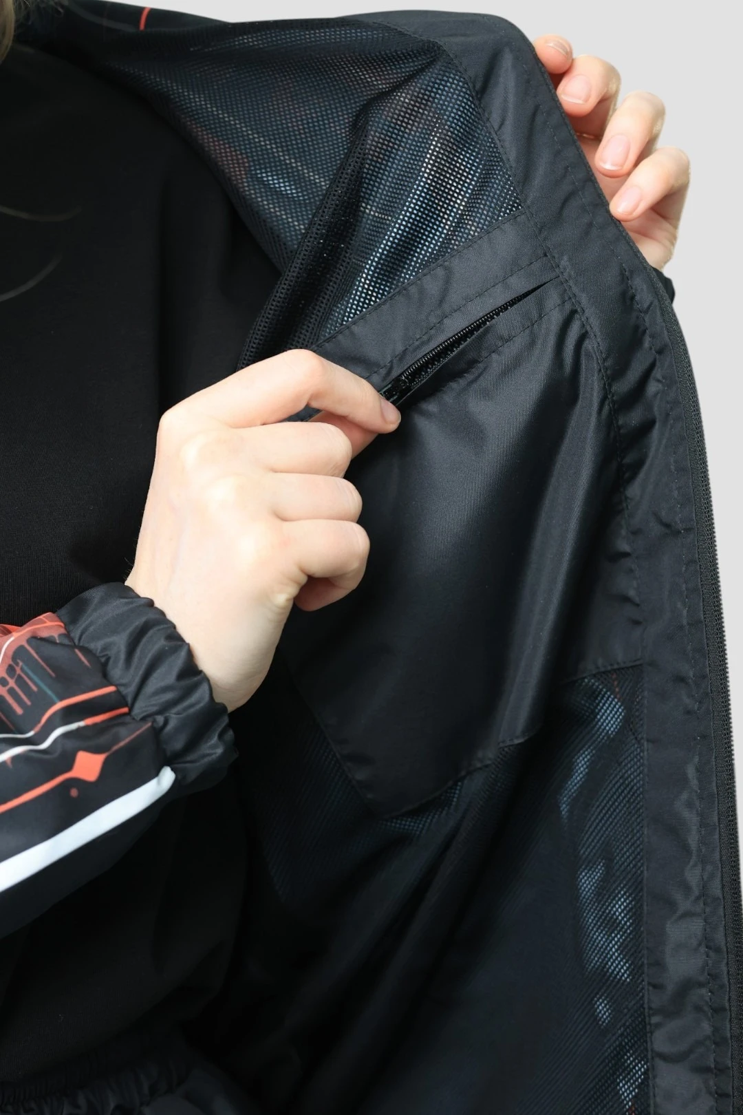 Ветровка Спортинг с двойным воротником унисекс, с полной запечаткой#1