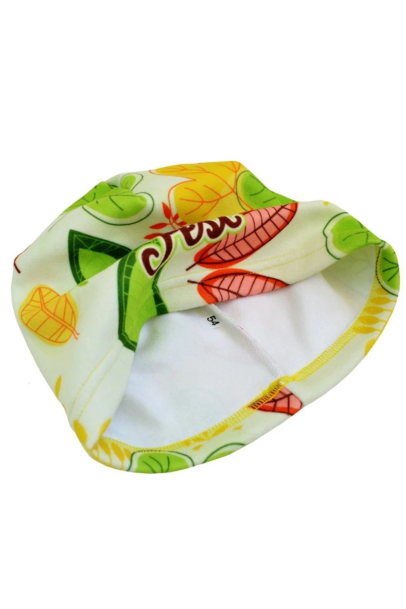 Шапка Лав флисовая однослойная детская, с полной запечаткой "Fall Fest"#1 Шапка Лав флисовая однослойная детская, с полной запечаткой "Fall Fest"#1