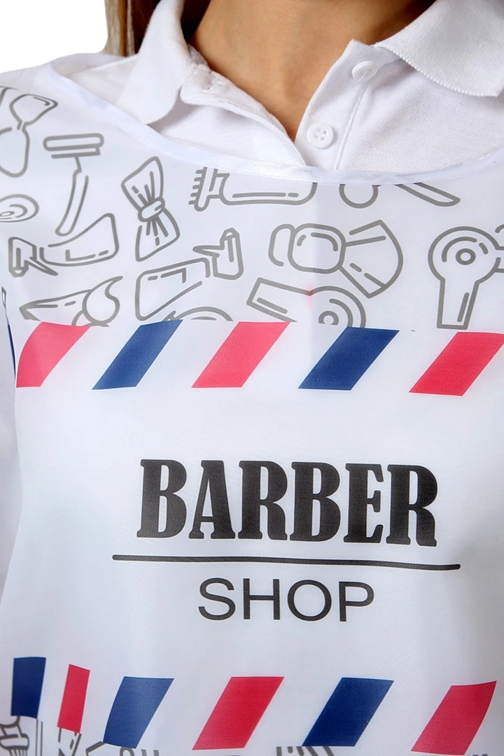 Накидка Инсайт 50х55 см, с полной запечаткой "BARBER SHOP"#5