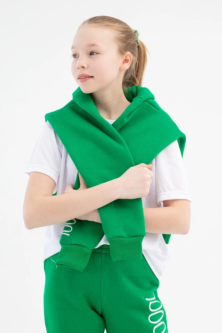 Худи Майк из футера детская, однотонная#4