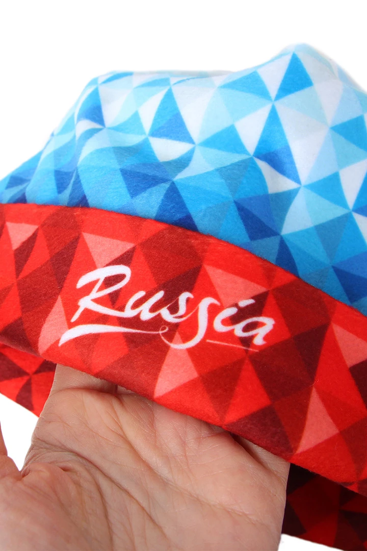 Купить шапку флисовую взрослую "Russia"