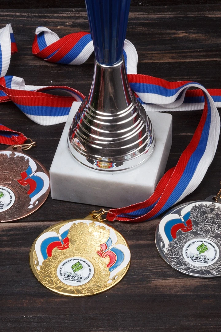 Медаль металлическая МК294 70мм с шильдом 25мм#3