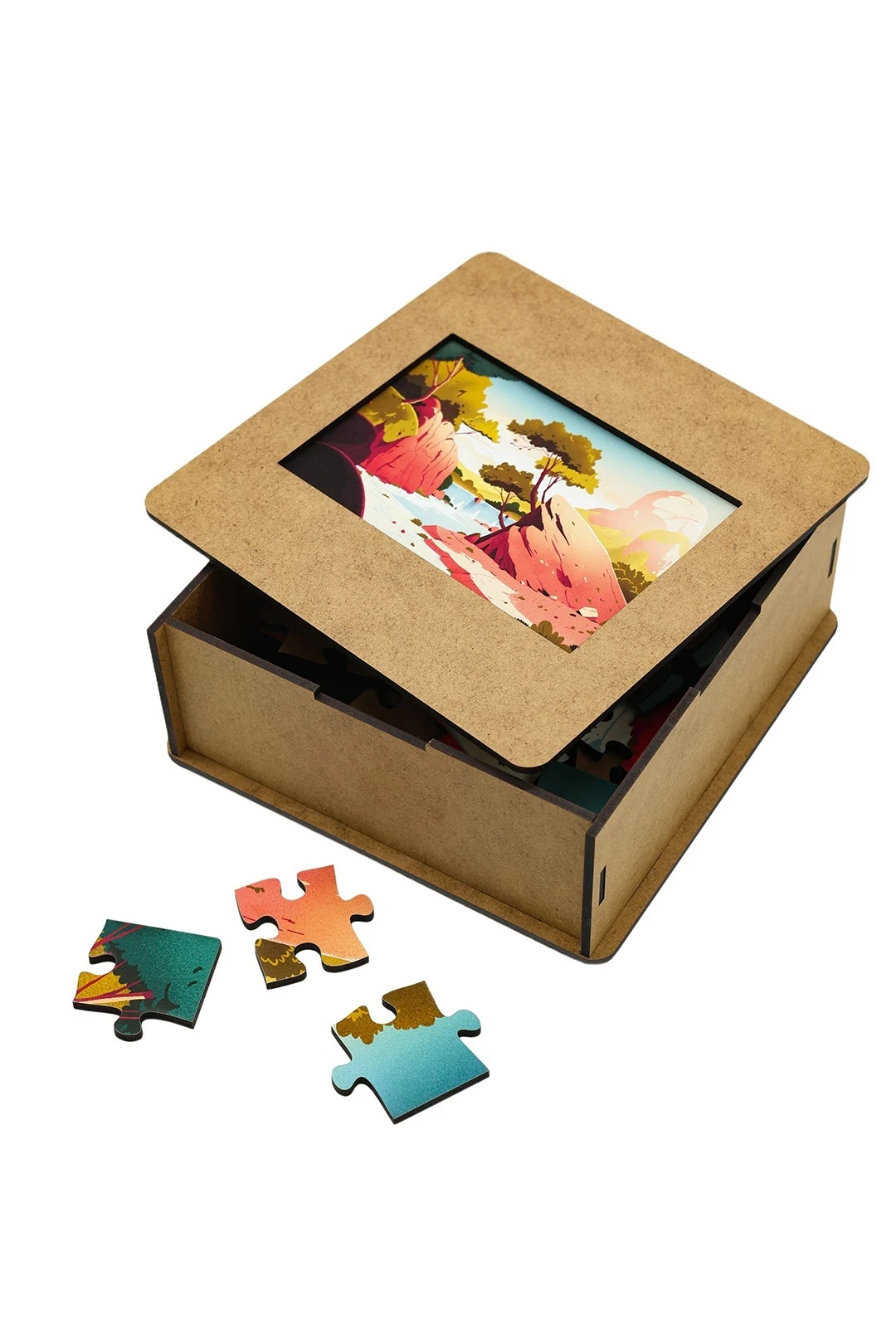 Пазл деревянный с нанесением, А4 (60 элементов)#1