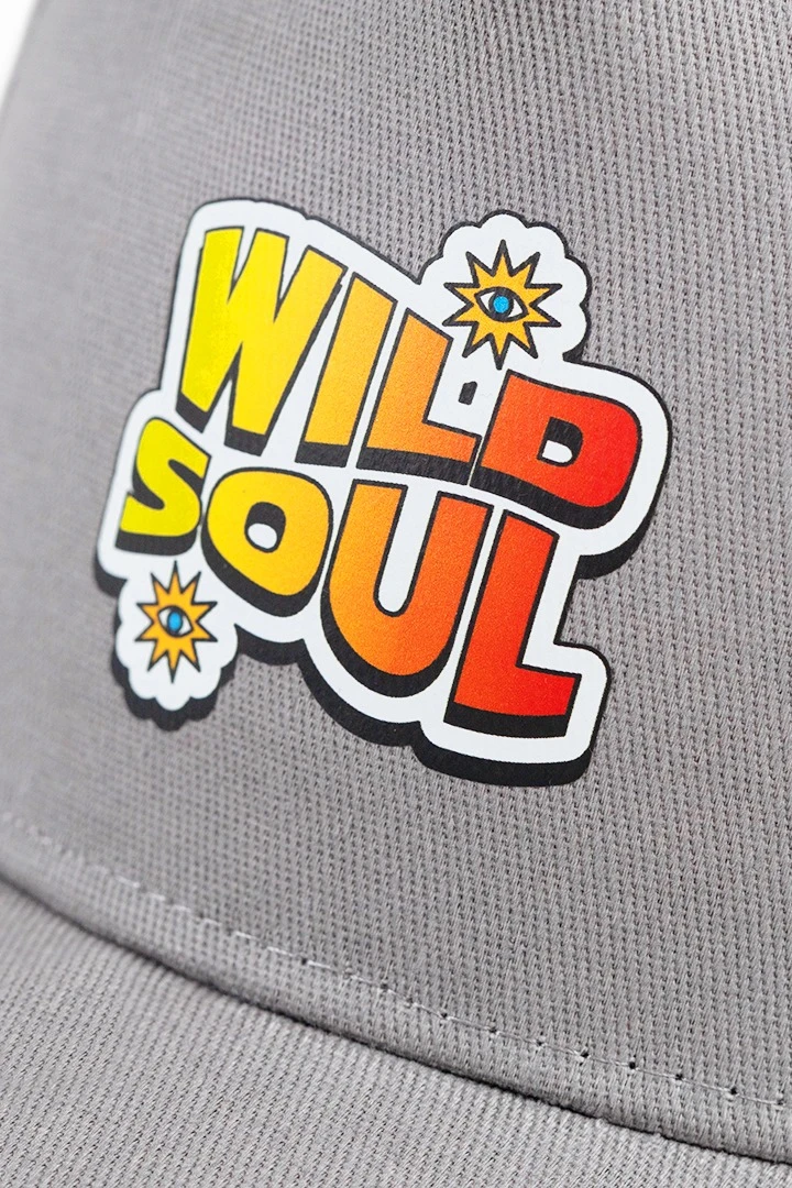 Бейсболка Актив пятиклинка взрослая, однотонная серая (хлопок)#2