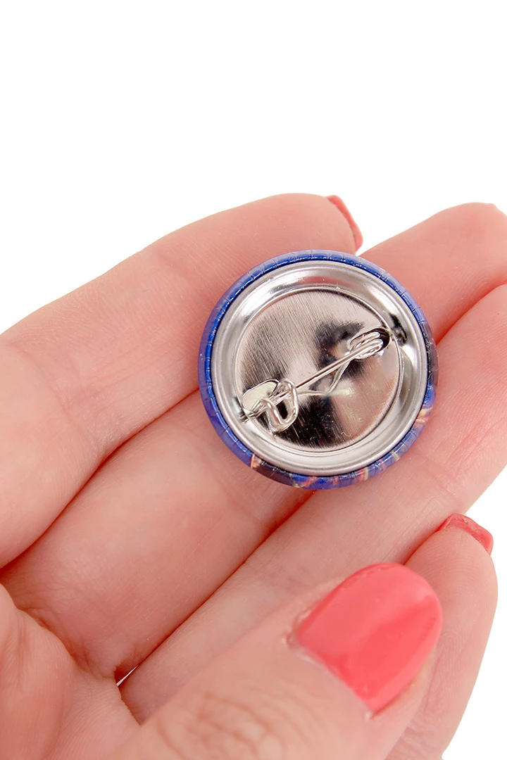 Значок закатный диаметр 37 мм, с печатью "I love Izhevsk"#3