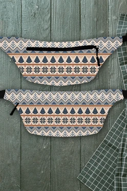 Купить сумку Тимми поясная с принтом "Pine tree pattern"