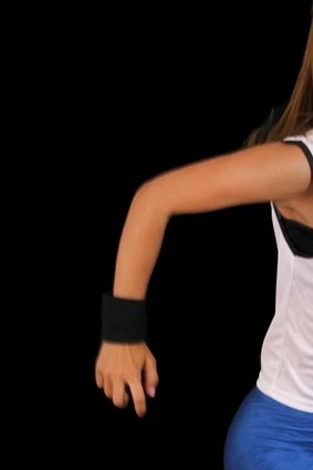 Купить Напульсник полиэстеровый чёрный 8х8 см