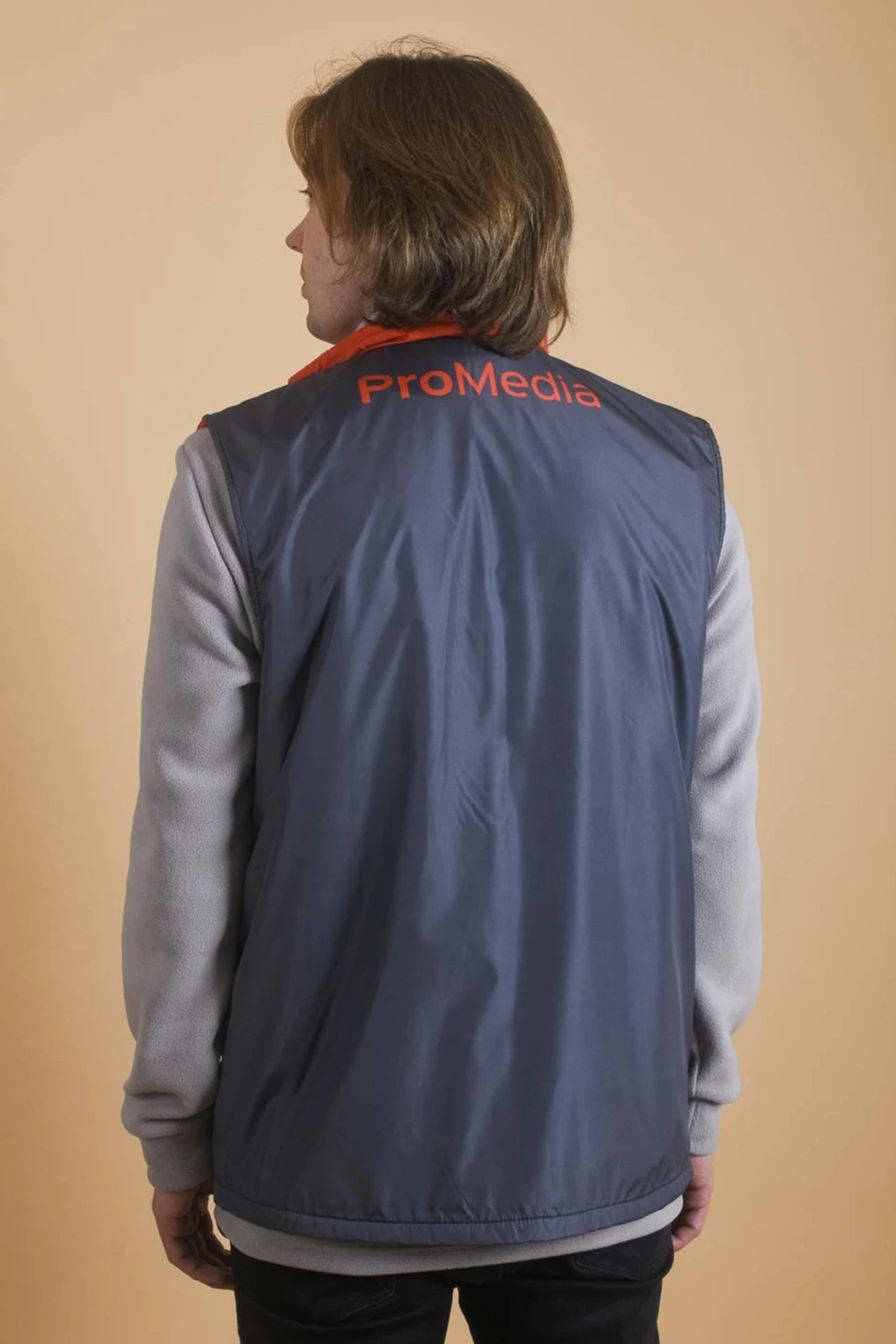 Жилет Пилот с подкладом из флиса унисекс, с полной запечаткой "ProMedia"#1