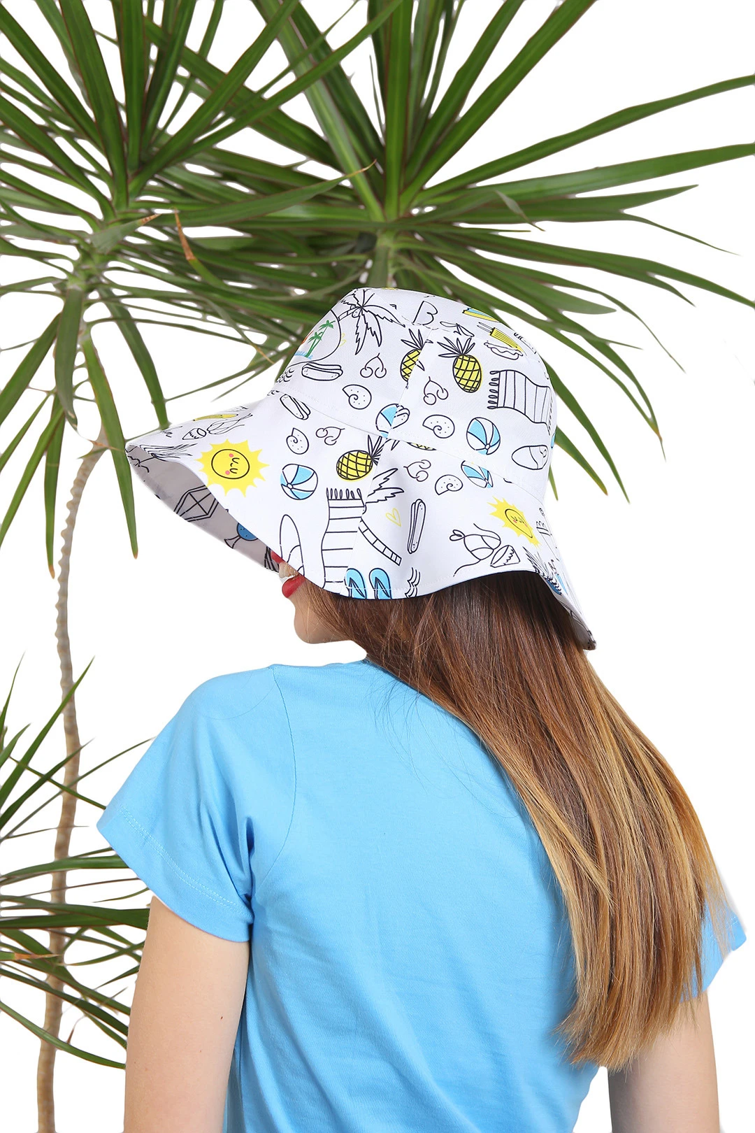 Панама Эквадор с широкими полями, с полной запечаткой "Beach Pub"#4 Панама Эквадор с широкими полями, с полной запечаткой "Beach Pub"#4