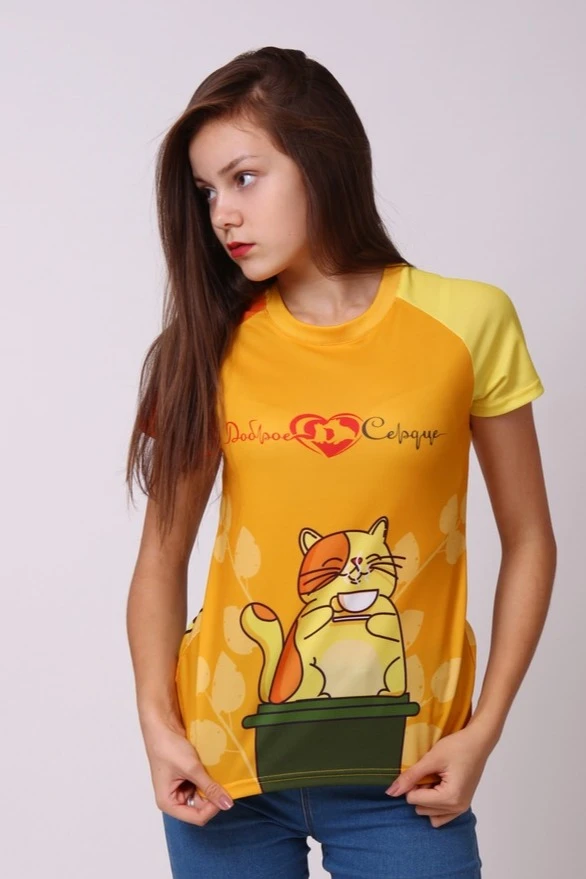 Футболка Спэйс O-ворот женская с полной запечаткой (полиэстер)#5