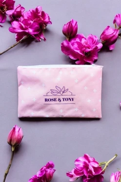 Купить косметичку Астра 22х13 см, с принтом "Rose and Tony"