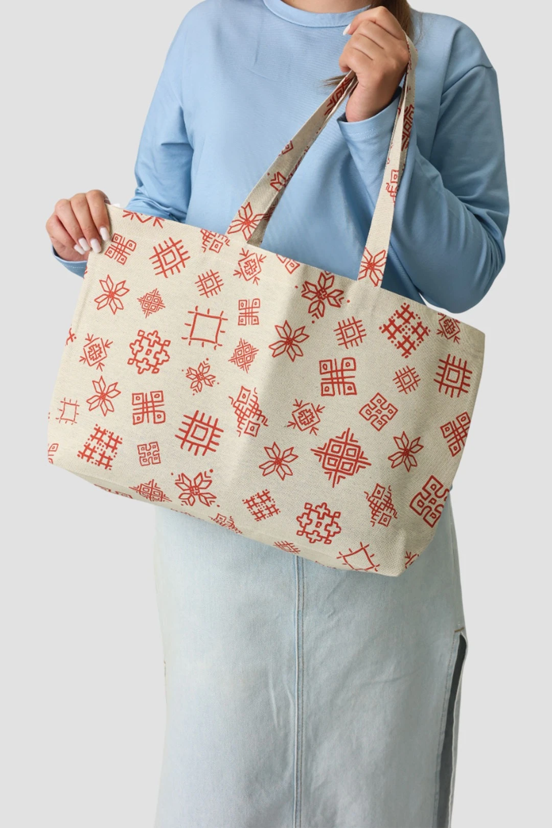 Купить сумку Эко Колор из двунитки 40х30х10 см, печать с двух сторон "Patterns drawings"