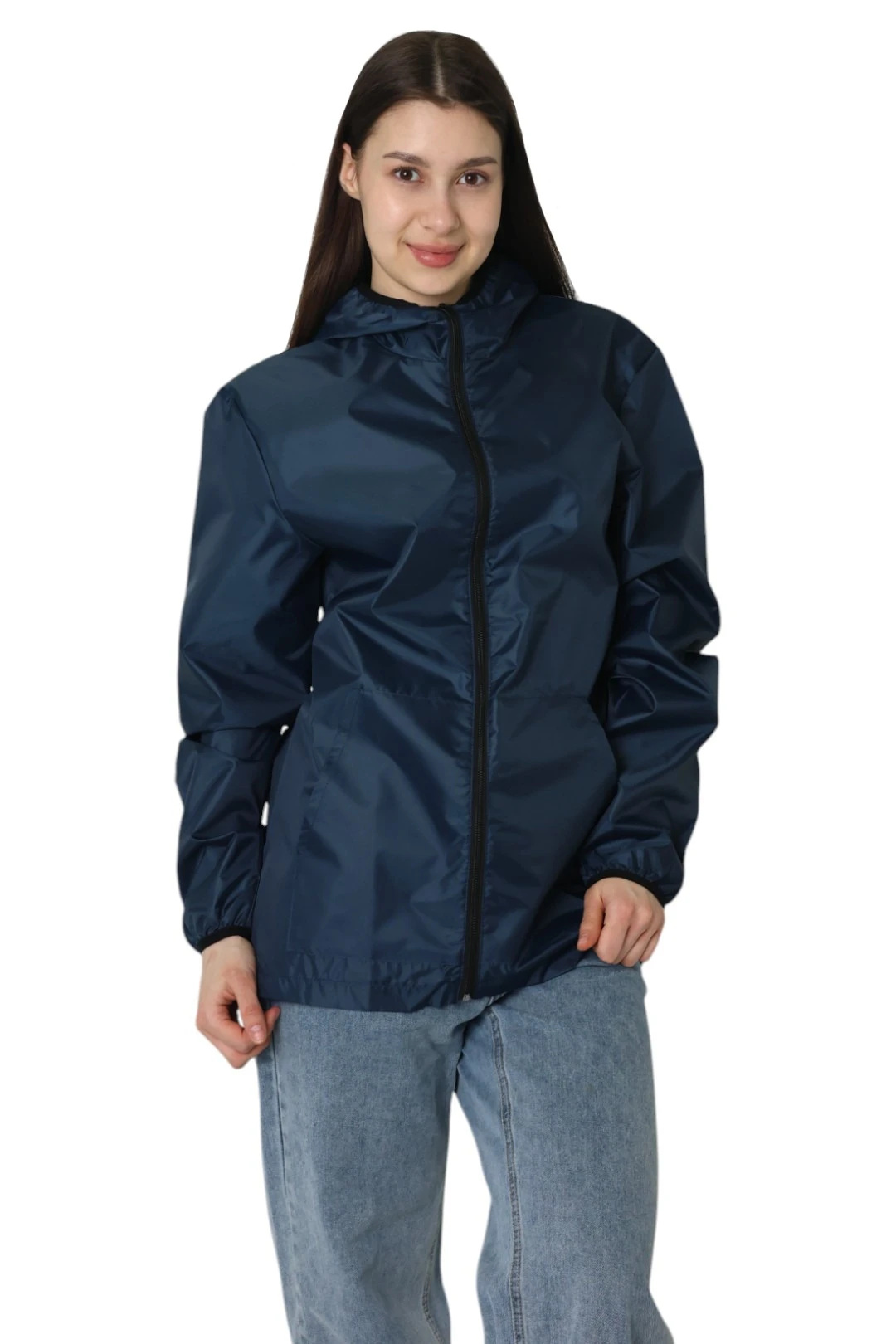 Ветровка Арчи унисекс, однотонная темно-синяя#1 Ветровка Арчи унисекс, однотонная темно-синяя#1