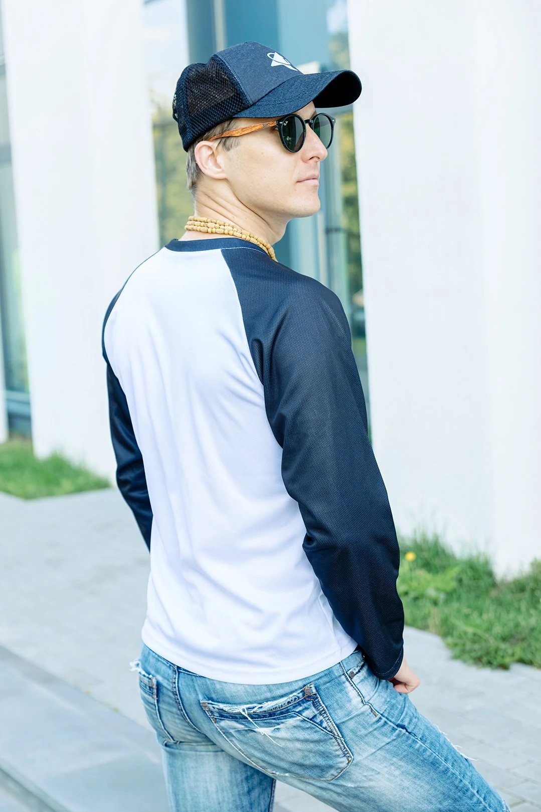 Лонгслив Спэйс Плюс О-ворот унисекс с полной запечаткой (полиэстер)#3