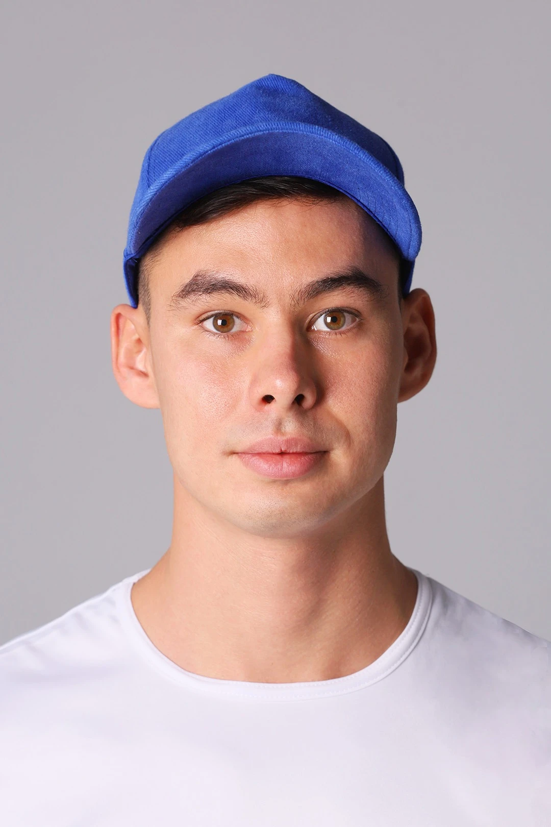 Купить бейсболку Спайк пятиклинку взрослая, однотонная синяя Купить бейсболку Спайк пятиклинку взрослая, однотонная синяя