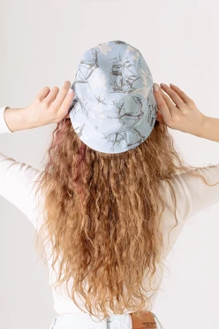 Панама Сахара с узкими полями, с полной запечаткой "Fisherman"#2