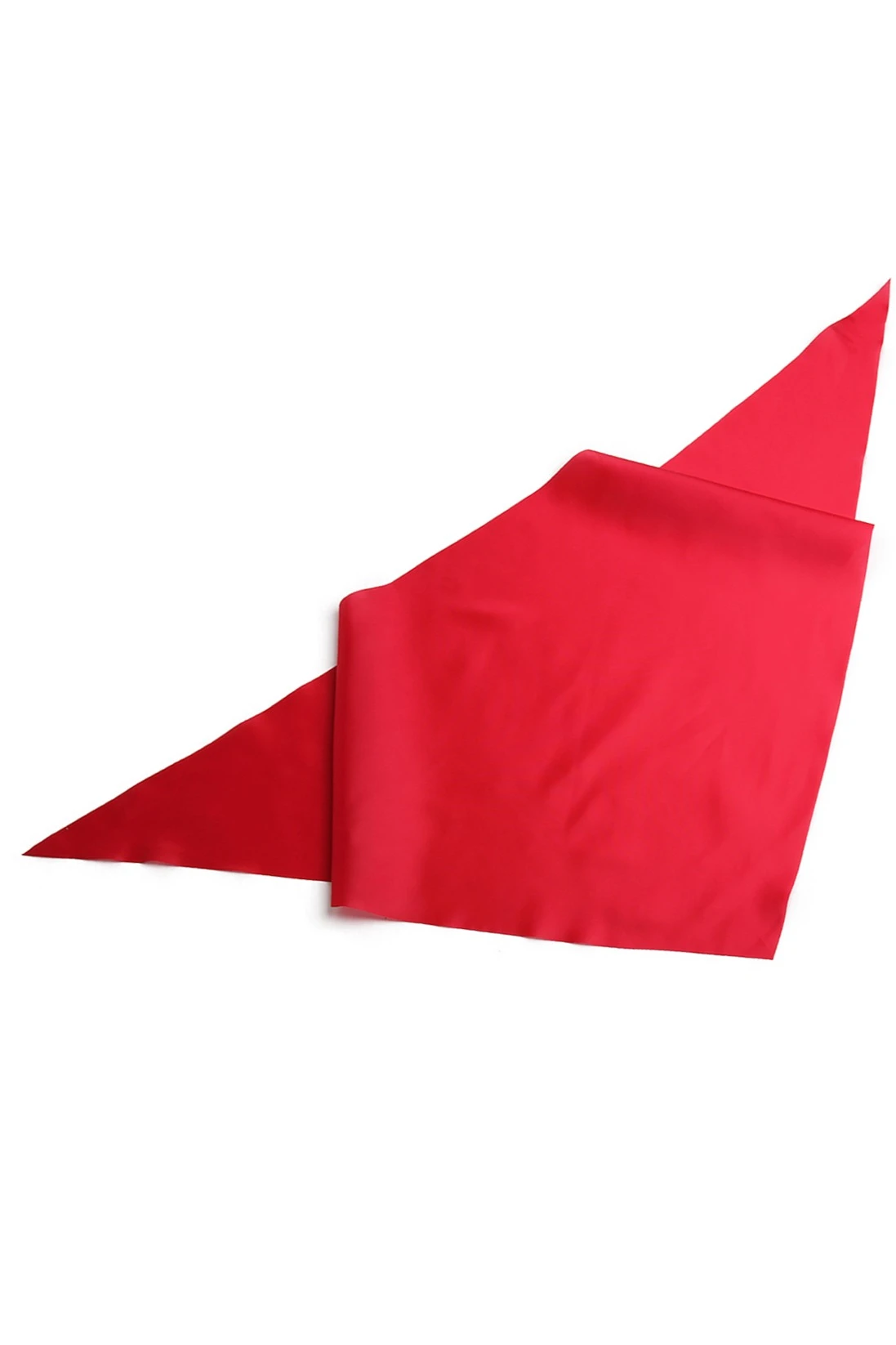 Косынка Лолла из шелка расцвечивания 60х60х90 см, однотонная#1 Косынка Лолла из шелка расцвечивания 60х60х90 см, однотонная#1