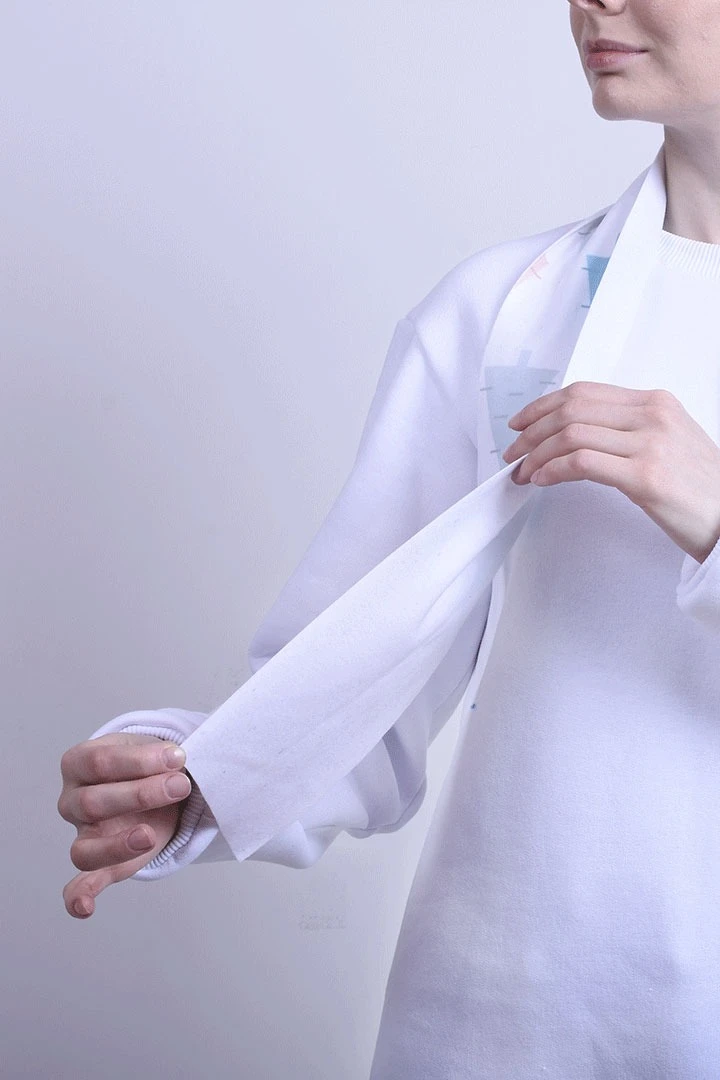 Шарф однослойный утепленный 15х120 см, с полной запечаткой "Park"#1