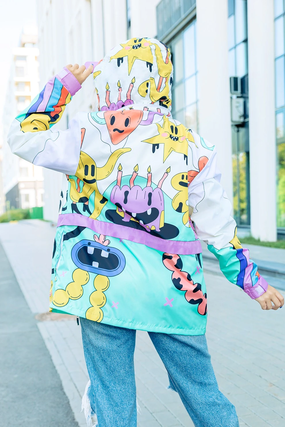 Купить ветровка Харви с капюшоном унисекс, с полной запечаткой "Adventure"