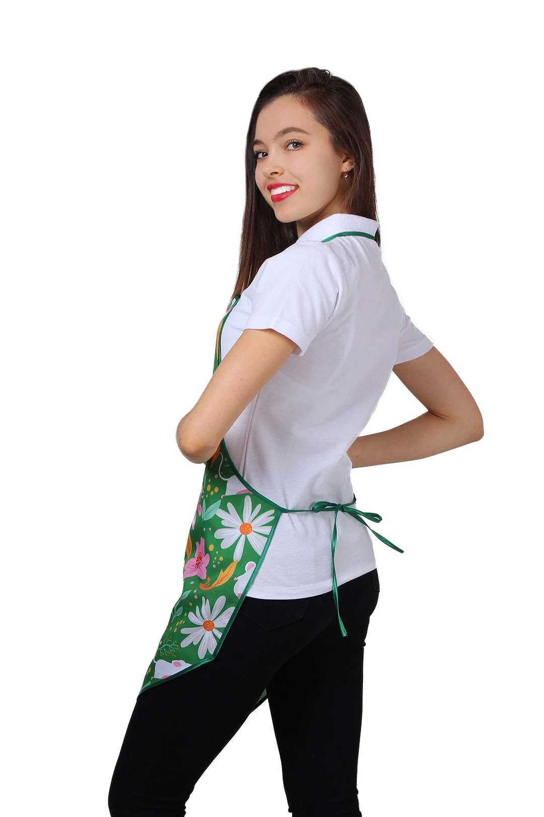 Фартук Аппетит Корнер с фигурным низом, с полной запечаткой "Meadow "#1