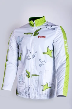 Купить куртку Бриз унисекс, с полной запечаткой "Pigeons"