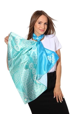 Платок Шанель 80х80 см, с полной запечаткой#1