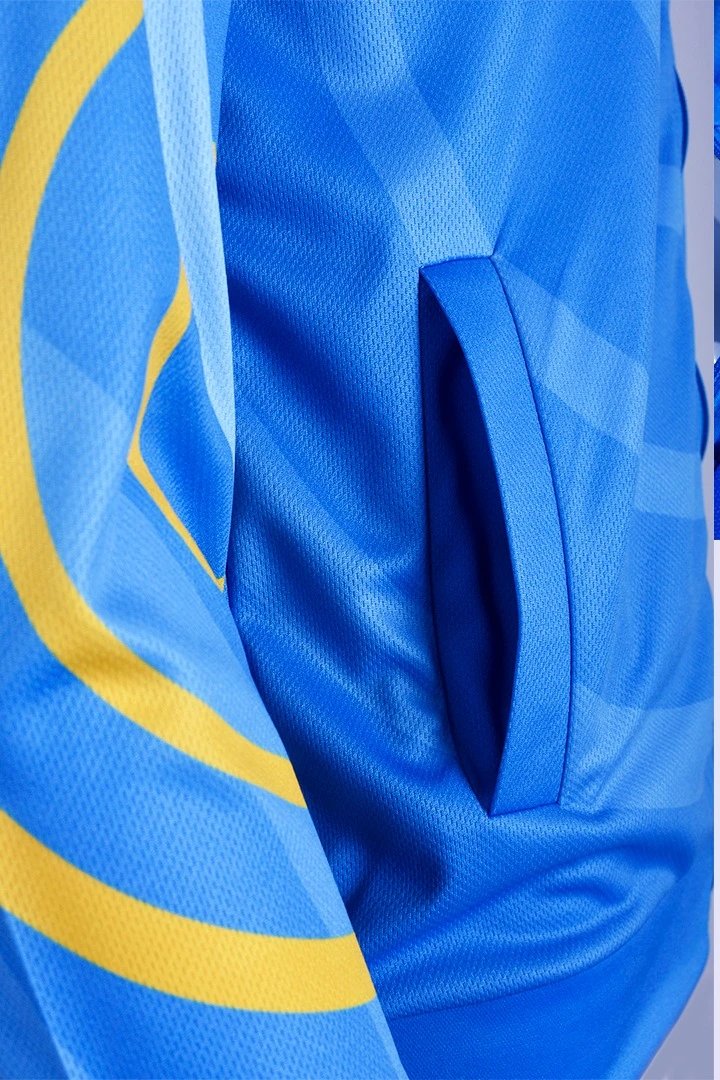 Балахон Ронни унисекс из адидаса с полной запечаткой "Light blue"#6 Балахон Ронни унисекс из адидаса с полной запечаткой "Light blue"#6