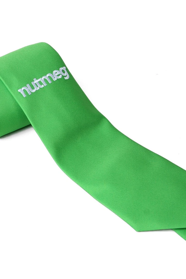 Галстук Босс с вышивкой из адверты мужской, с полной запечаткой "Nutmeg"#6 Галстук Босс с вышивкой из адверты мужской, с полной запечаткой "Nutmeg"#6