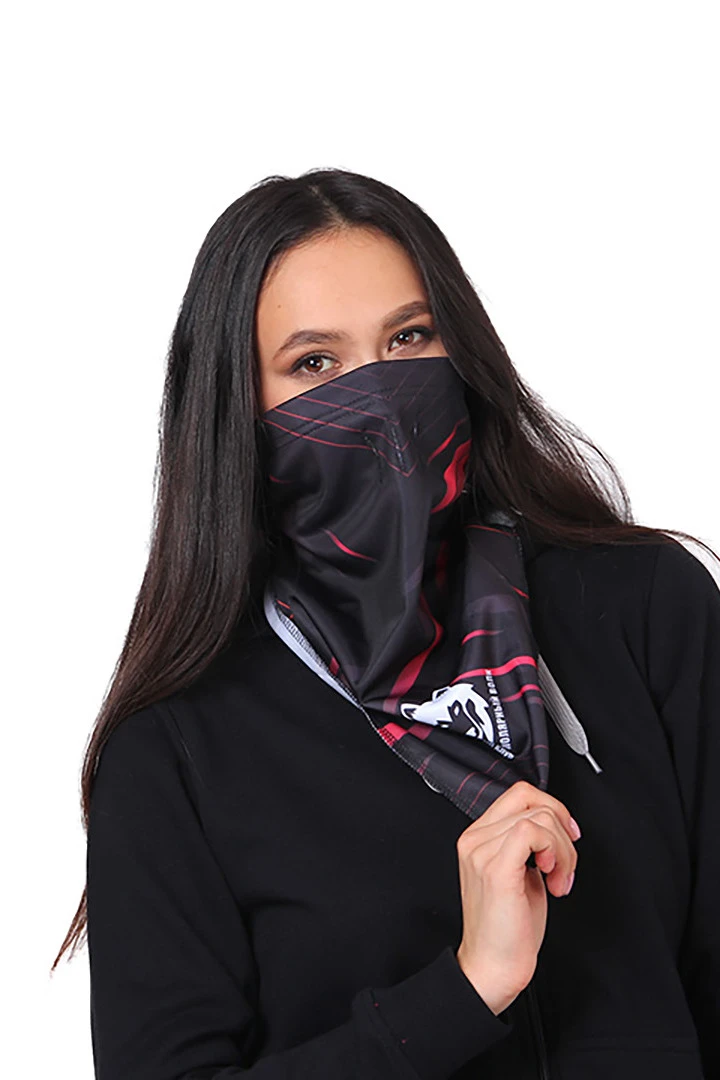 Бафф Айсберг однослойный взрослый, с полной запечаткой "Polar wolf"#1