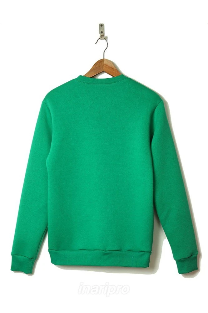 Свитшот Тревис из футера унисекс, однотонная зеленая#2 Свитшот Тревис из футера унисекс, однотонная зеленая#2