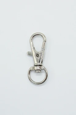 Карабин-люкс с круглым креплением 10 мм, никель#1