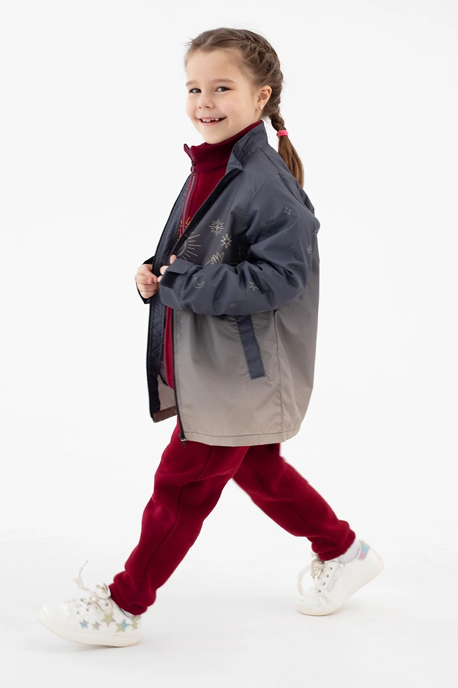 Ветровка Дилан детская с полной запечаткой "Midnight"#4 Ветровка Дилан детская с полной запечаткой "Midnight"#4